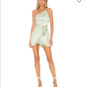 Green revolve one shoulder dress size medium!!